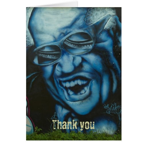 Merci - graffiti carte de vœux