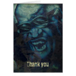 Merci - graffiti de grunge de vampire carte