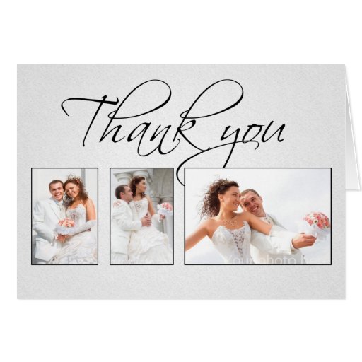 merci la carte de mariage blanche de photos