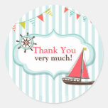 Merci naviguant des autocollants de baby shower