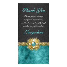 "merci" noce noire turquoise photocartes personnalisées