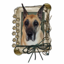 Merci - pattes en pierre - great dane découpages en acrylique