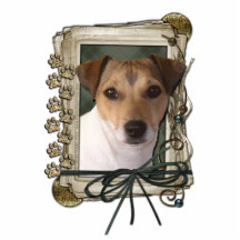 Merci - pattes en pierre - Jack Russell Photo En Découpe