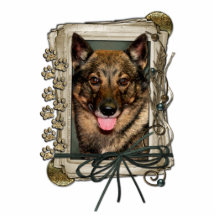 Merci - pattes en pierre - Vallhund Photo Sculptures