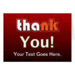 Merci personnalisable carte