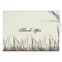 Merci rustique de prairies de pays carte de vœux