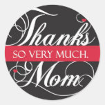 Merci vraiment maman adhésifs ronds