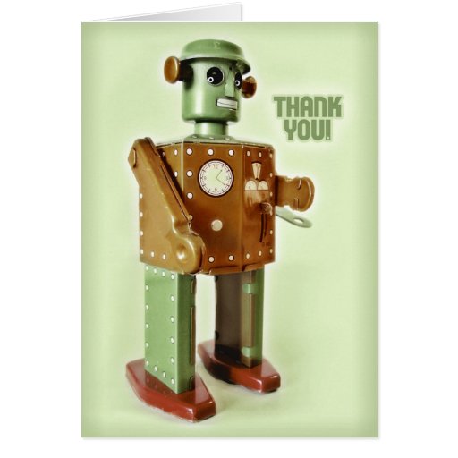 MERCIS DE ROBOT CARTES DE VŒUX