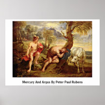 Mercury et Argus par Peter Paul Rubens Affiches
