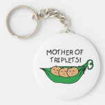 Mère de cosse de triplets porte-clef
