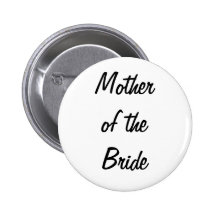 Mère de l'insigne de jeune mariée badges avec agrafe