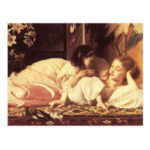 Mère et enfant carte postale