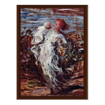 Mère et enfant par Daumier Honoré Cartes Postales