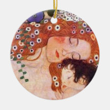 Mère et enfant par Klimt Ornement De Noël
