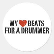 Mes battements de coeur pour un batteur autocollants