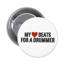 Mes battements de coeur pour un batteur badges avec agrafe