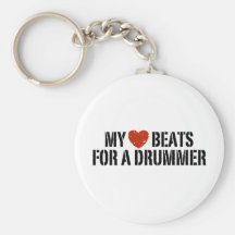 Mes battements de coeur pour un batteur porte-clé