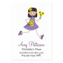 Mes cartes de maman de petite fille modèles de cartes de visite