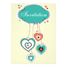Mes coeurs de Valentine Invitations Personnalisées