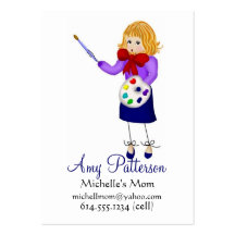 Mes petites cartes de maman d'artiste carte de visite
