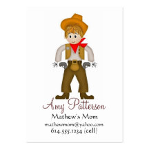 Mes petites cartes de maman de cowboy carte de visite