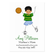 Mes petites cartes de maman de joueur de basket carte de visite