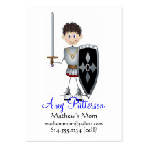 Mes petites cartes de maman de joueur de chevalier cartes de visite personnelles