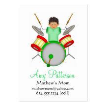Mes petites cartes de maman de musicien de balanci modèles de cartes de visite