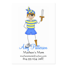 Mes petites cartes de maman de pirate modèles de cartes de visite