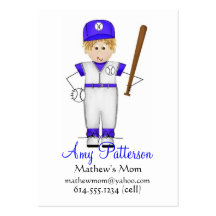Mes peu de cartes de maman de joueur de baseball d cartes de visite personnelles