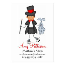 Mes peu de cartes de maman de magicien d'avenir modèle de carte de visite