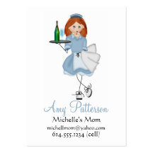 Mes peu de cartes de maman de serveuse d'avenir cartes de visite personnelles