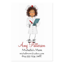 Mes peu de futures cartes de maman d'infirmière carte de visite