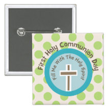 Mes premiers boutons de sainte communion badges