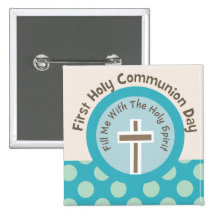 Mes premiers boutons de sainte communion pin's