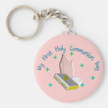 Mes premiers cadeaux saints de jour de Commmunion Porte-clefs