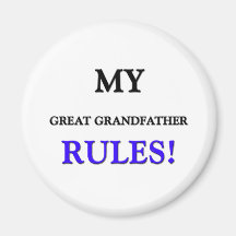 Mes règles d'arrière-grand-père aimants