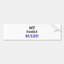 Mes règles de famille adhésifs pour voiture