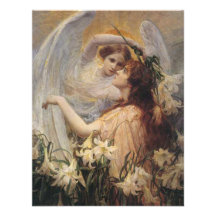 Message* de l'ange de *The par George Hillyard Swi Invitations Personnalisées