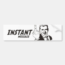 MESSAGE INSTANTANÉ AUTOCOLLANTS POUR VOITURE