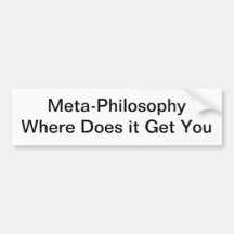 Méta-Philosophie Autocollant Pour Voiture
