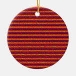 Métal de satin de rayures décoration pour sapin de noël