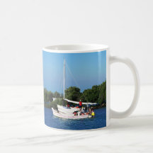 Métier de pêche et skiff, Belize Tasse À Café