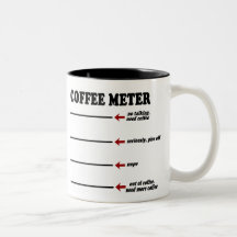 Mètre de café tasses