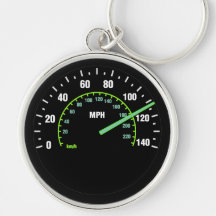 Mètre de vitesse de voiture Keychain Porte-clefs