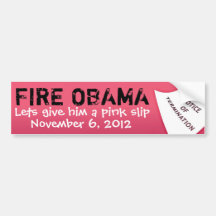 METTEZ LE FEU À OBAMA, le 6 novembre 2012, laisse  Adhésif Pour Voiture
