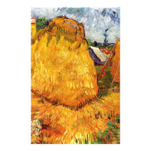 Meules de foin en Provence par Van Gogh. Papier À Lettre Customisable