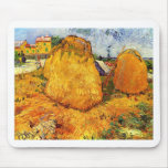 Meules de foin en Provence par Van Gogh. Tapis De Souris