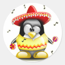 Mexicain Tux Adhésif Rond