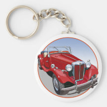 MG rouge TD Porte-clé